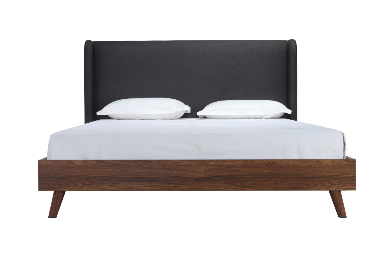 NKS5894DG Contemporary Platform Bed in Queen/ King Sizes