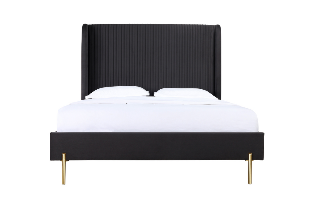 NKS5900DG Fabric Platform Bed in Queen Size