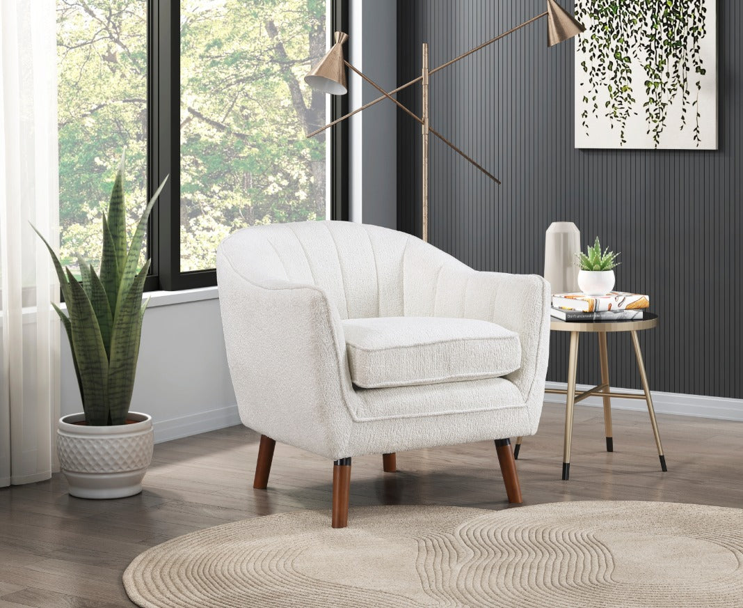 NKS1081WH Fabric Accent Chairs