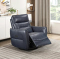 NKS9713PDBU-1SW  Power Swivel Glider Recliner in Leather