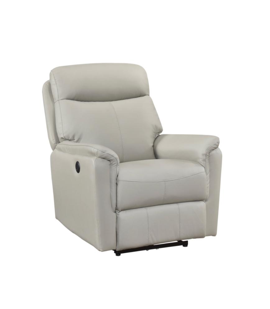 NKS8459LGY-1PW Leather Electric Power Reclining Chair