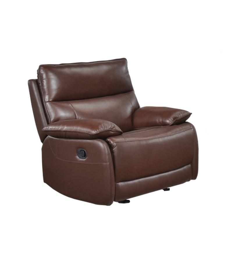 NKS9736BRWMZ Leather Manual Power Recliner Sofa Set