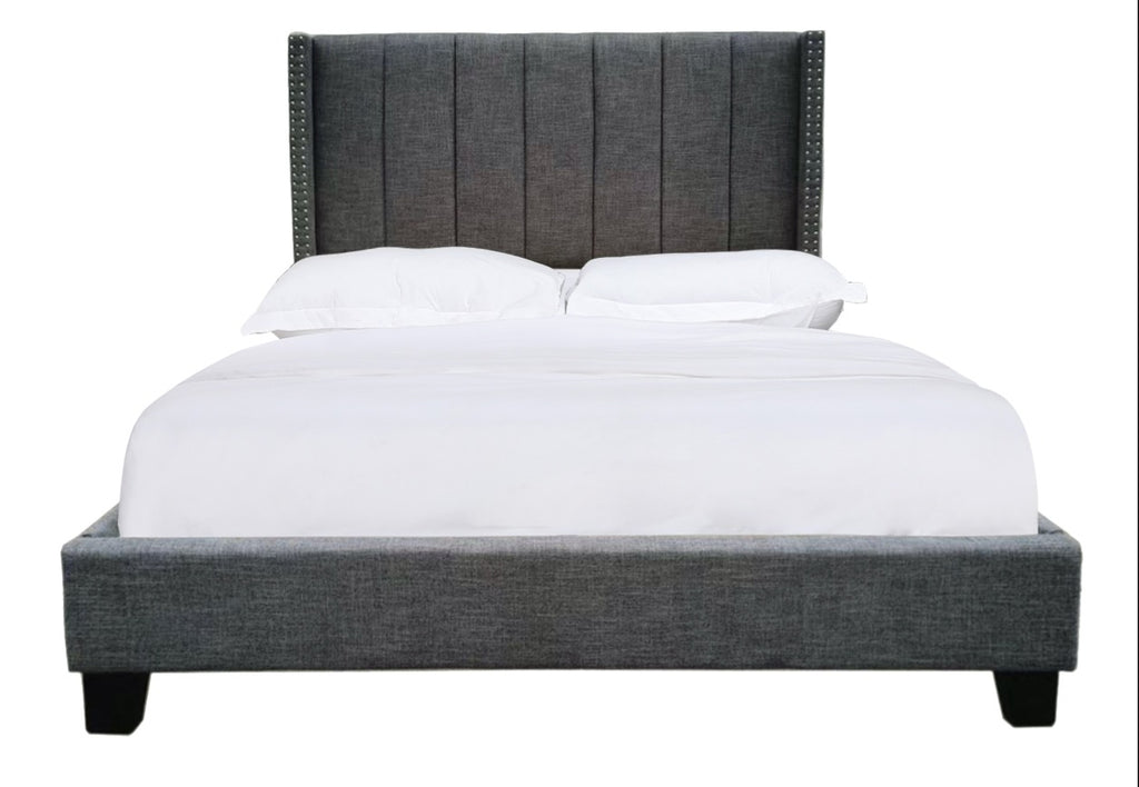 NKS5831DGMZ Fabric Platform Bed in Queen/Full/ King Sizes