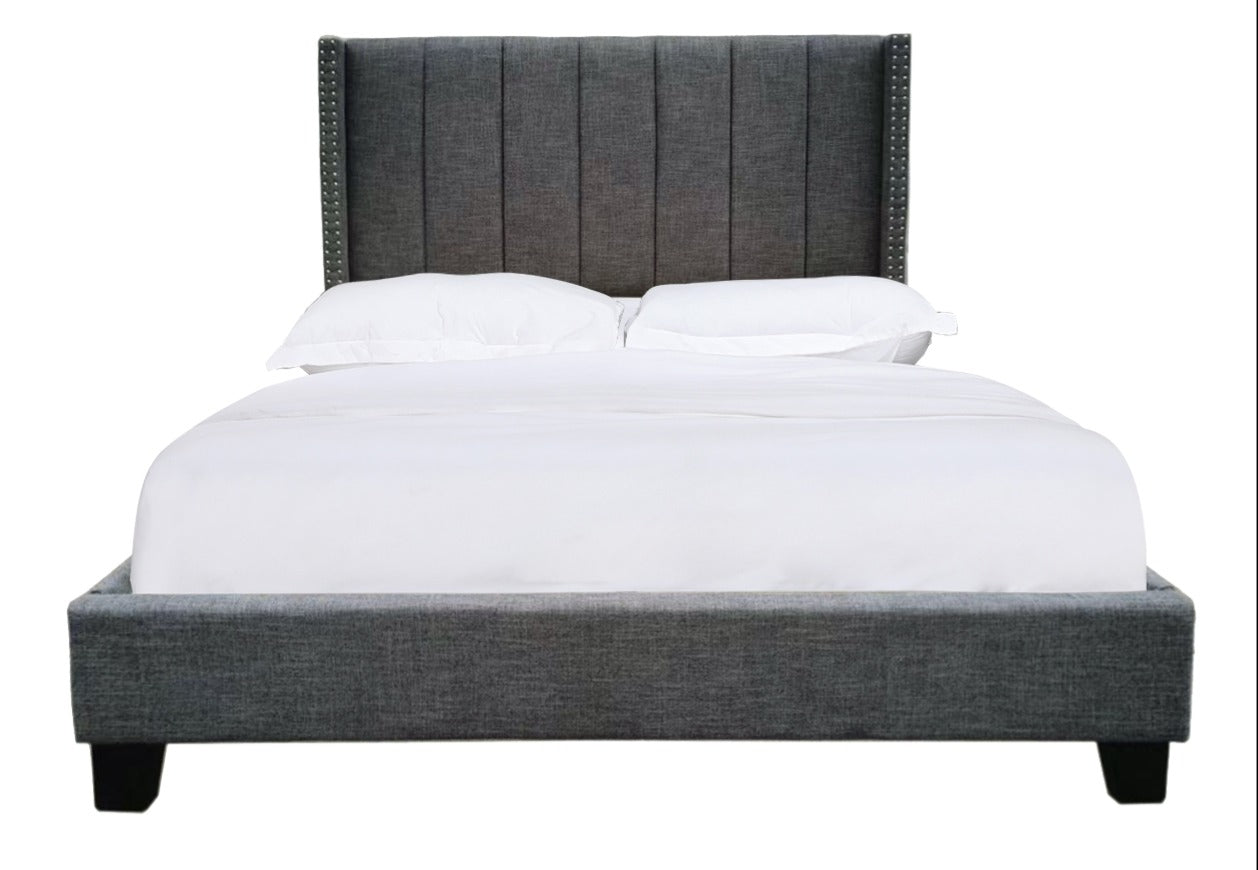NKS5831DGMZ Fabric Platform Bed in Queen/Full/ King Sizes