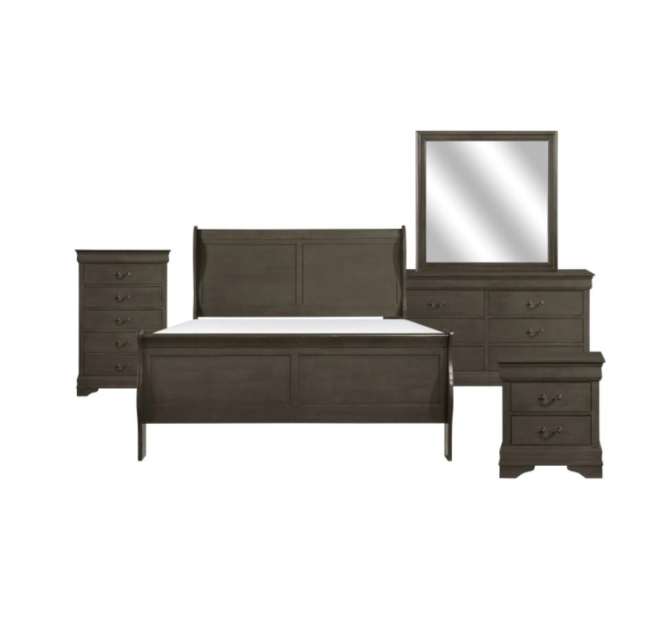 NKS2147SG Bedroom Set  (Grey Color)