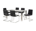 NKS3645/3656DGMZ Glass Top Dining set with 3 Colors of Chair