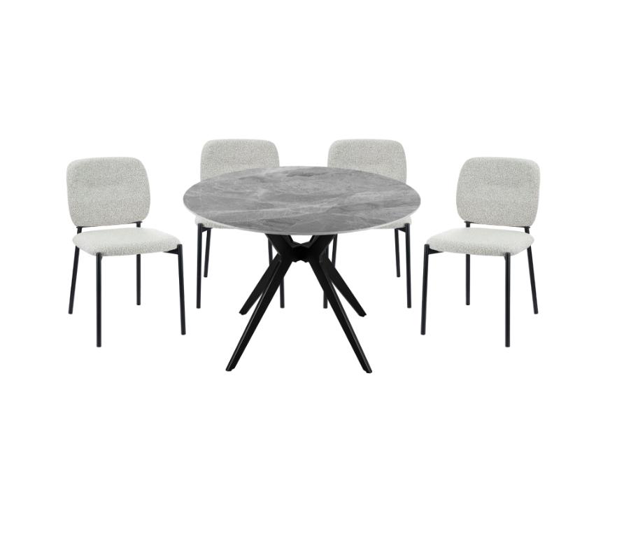 NKS5950MZ  Modern Round Dining set