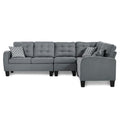 NKS8202GRYMZ Fabric Sectional Sofa