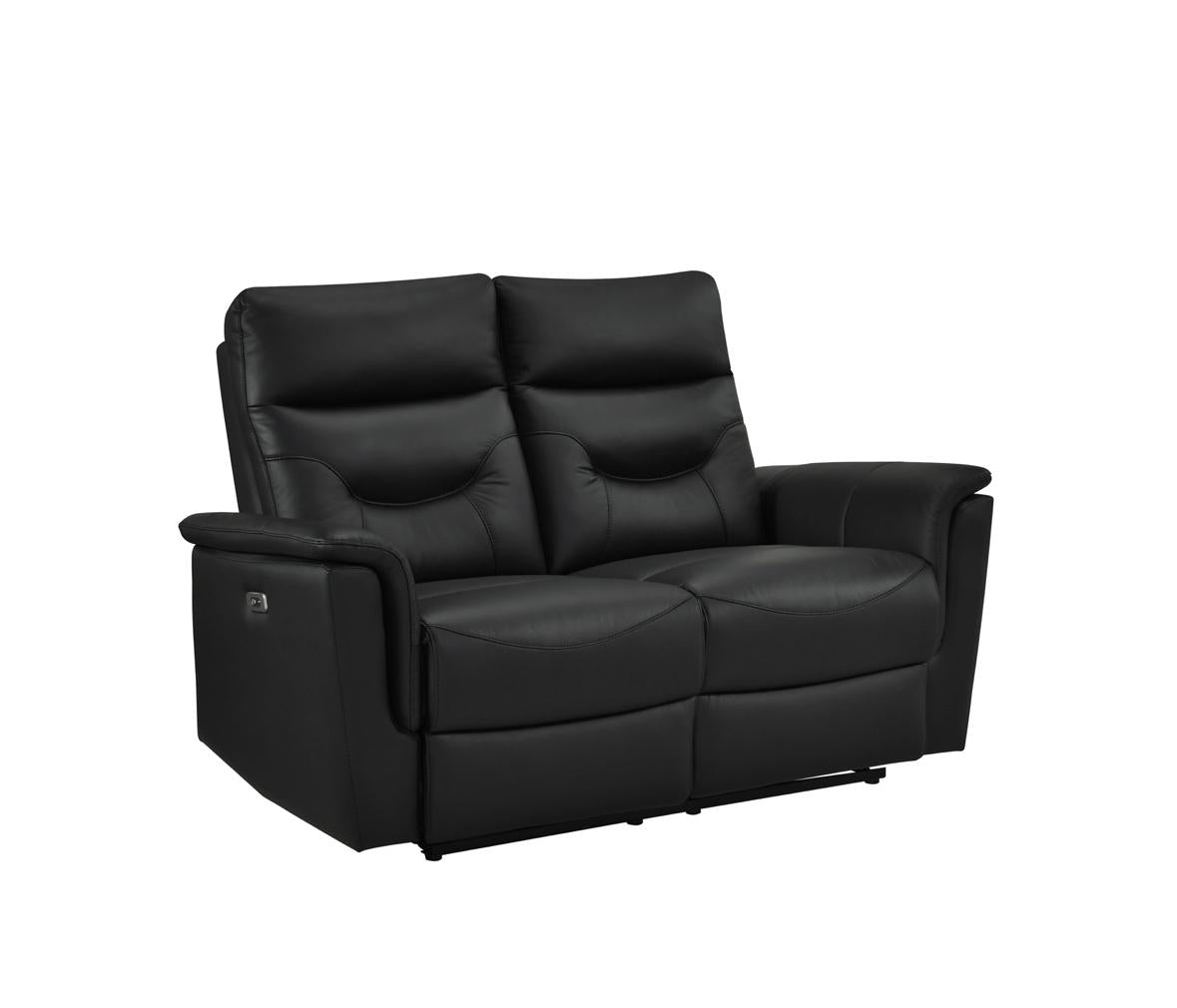 NKS9715BLKMZ Leather Electric Power Recliner Sofa Set