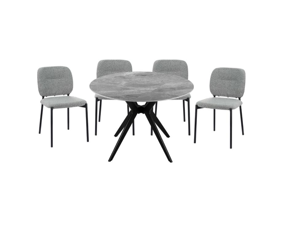 NKS5950MZ  Modern Round Dining set