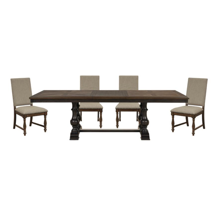 NKS5703MZ Large Wooden Dining Set (Limited Stock)